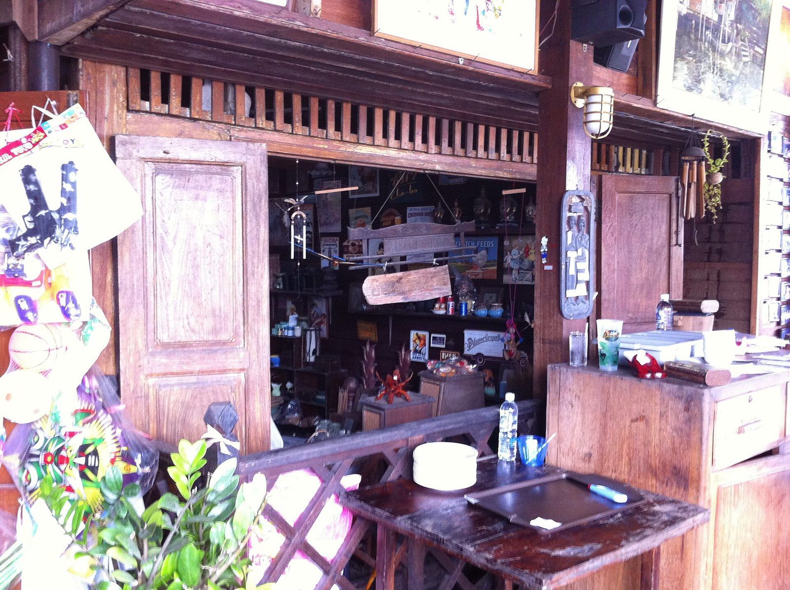 The old wooden market of Ban Mai.