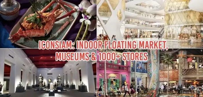 Collage der Highlights von ICONSIAM in Bangkok