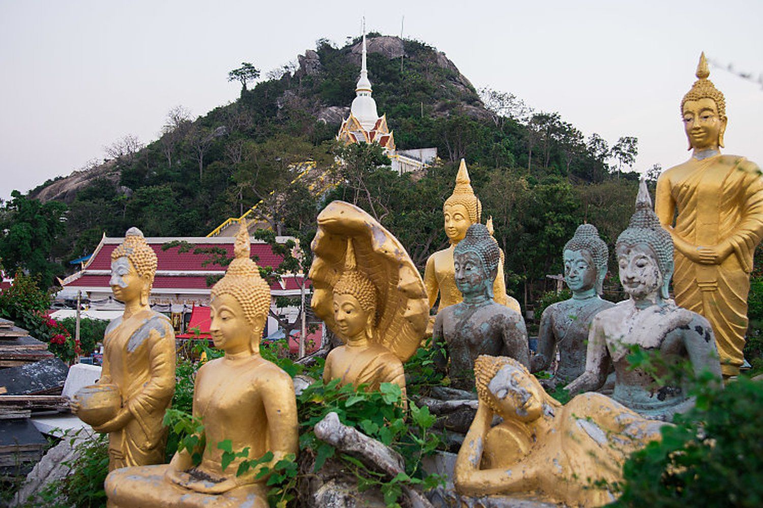 Statues at Wat Khao Takiap.
